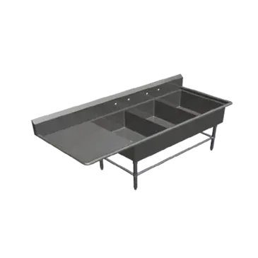 John Boos 3PB2028-1D20L Sink, (3) Three Compartment