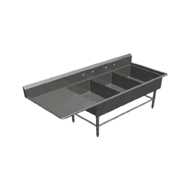 John Boos 3PB20284-1D20L Sink, (3) Three Compartment