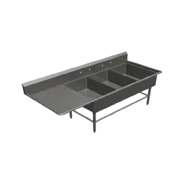 John Boos 3PB20284-1D24L Sink, (3) Three Compartment