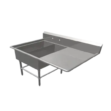 John Boos 42PB1431-1D24R Sink, (2) Two Compartment