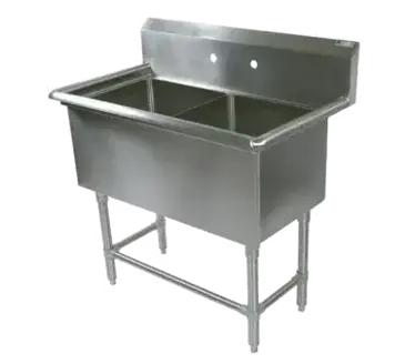 John Boos 42PB16204 Sink, (2) Two Compartment