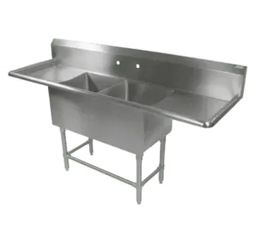 John Boos 42PB3024-2D30 Sink, (2) Two Compartment