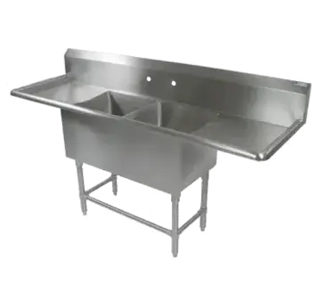 John Boos 42PB30244-2D30 Sink, (2) Two Compartment