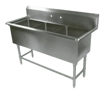 John Boos 43PB18244 Sink, (3) Three Compartment