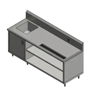 John Boos 4CB4R10-3048-L Beverage Counter