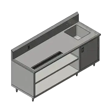 John Boos 4CB4R10-3084-R Beverage Counter