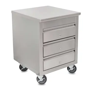 John Boos 4CD4-2724-CL-X Drawer Cabinet, Mobile