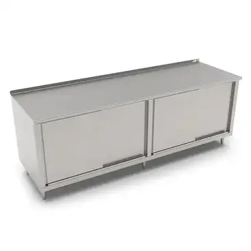 John Boos 4CS4R1.5-24132 Work Table, Cabinet Base Sliding Doors