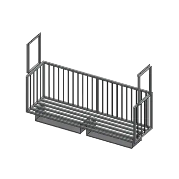 John Boos ALMBR-6C Boat Rack