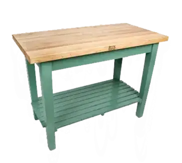 John Boos C4830-2S Work Table, Wood Top