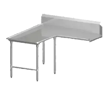 John Boos CDT4-I60108SBK-L Dishtable, Clean "L" Shaped