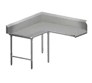 John Boos CDT4-K60108SBK-L Dishtable, Clean "L" Shaped