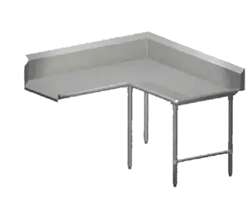 John Boos CDT4-K60108SBK-R Dishtable, Clean "L" Shaped