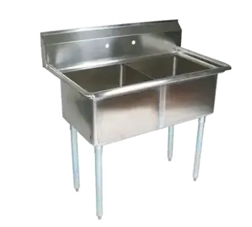 John Boos E2S8-1620-12-X Sink, (2) Two Compartment