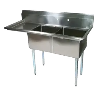 John Boos E2S8-1620-12L18 Sink, (2) Two Compartment