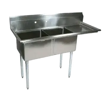 John Boos E2S8-1620-12R18-X Sink, (2) Two Compartment