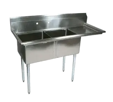 John Boos E2S8-24-14R24-X Sink, (2) Two Compartment
