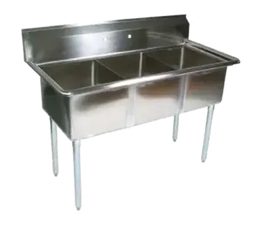 John Boos E3S8-1620-12-X Sink, (3) Three Compartment