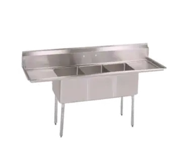 John Boos E3S8-1620-14T18 Sink, (3) Three Compartment