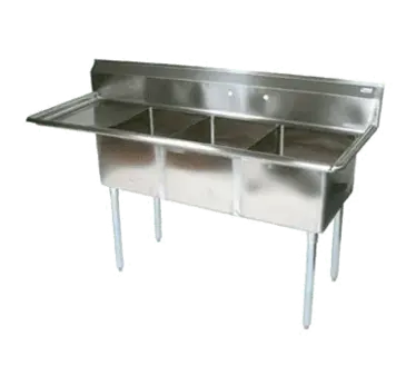 John Boos E3S8-1824-14L24-X Sink, (3) Three Compartment