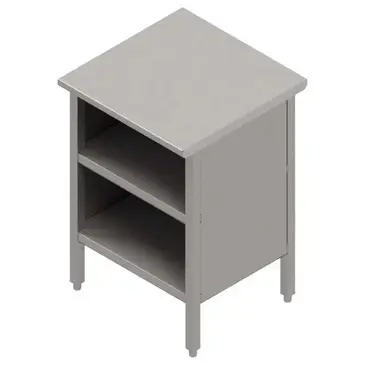 John Boos EBOS6-2472 Work Table, Cabinet Base Open Front