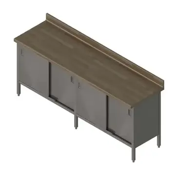 John Boos EBSW7R4-24108 Work Table, Wood Top