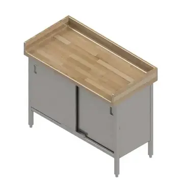 John Boos EBSW7R43-2436 Work Table, Wood Top