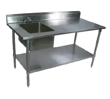 John Boos EPT6R5-3048GSK-L Work Table, with Prep Sink(s)