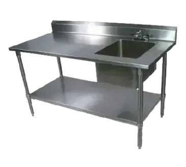 John Boos EPT6R5-3048GSK-R Work Table, with Prep Sink(s)