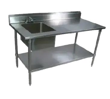 John Boos EPT6R5-3048SSK-L Work Table, with Prep Sink(s)