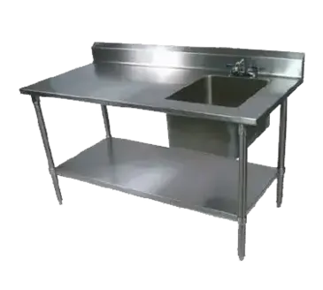 John Boos EPT6R5-3048SSK-R-X Work Table, with Prep Sink(s)