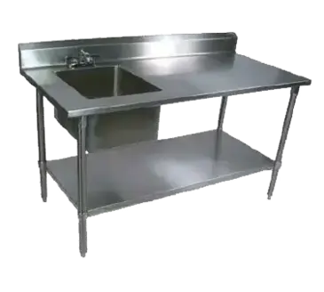 John Boos EPT6R5-3060GSK-L-X Work Table, with Prep Sink(s)
