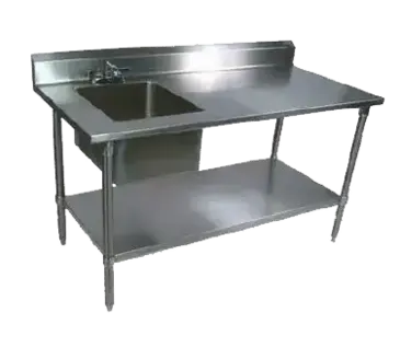 John Boos EPT6R5-3060SSK-L-X Work Table, with Prep Sink(s)