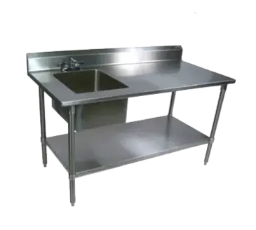 John Boos EPT8R5-3048GSK-L Work Table, with Prep Sink(s)