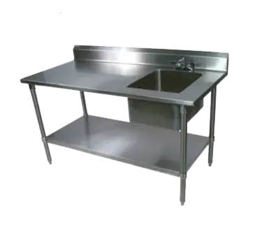 John Boos EPT8R5-3048GSK-R Work Table, with Prep Sink(s)