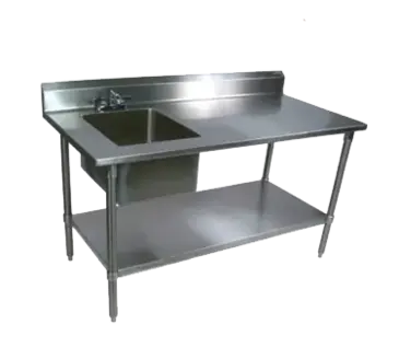 John Boos EPT8R5-3060GSK-L-X Work Table, with Prep Sink(s)