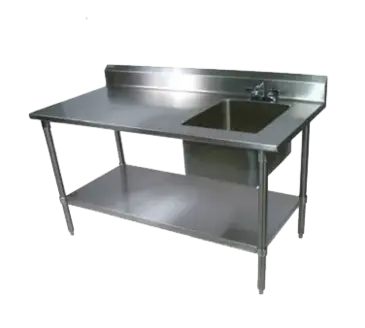 John Boos EPT8R5-3060SSK-R Work Table, with Prep Sink(s)