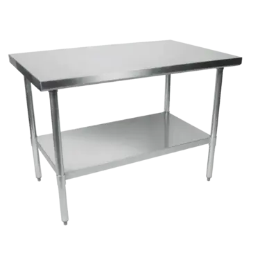 John Boos FBLG6018 Work Table,  54" - 62", Stainless Steel Top