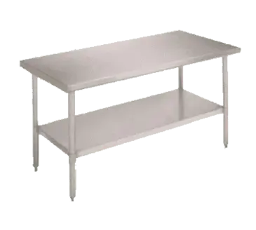 John Boos FBLS4824-X Work Table,  40" - 48", Stainless Steel Top