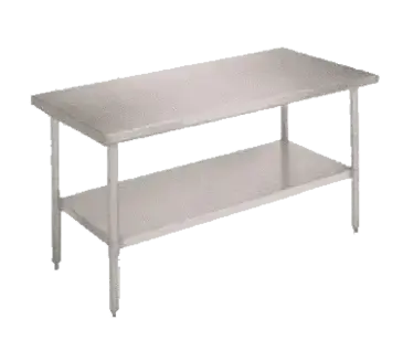 John Boos FBLS6030-X Work Table,  54" - 62", Stainless Steel Top