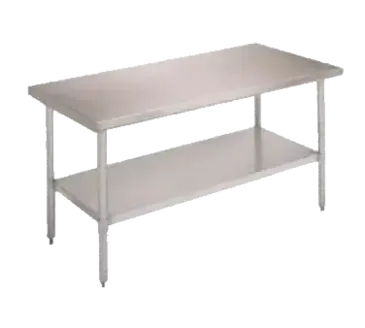 John Boos FBLS6030-X Work Table,  54" - 62", Stainless Steel Top