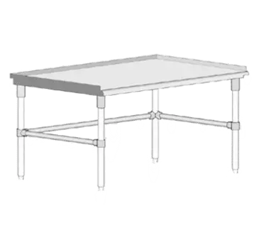 John Boos GS6-2415GBK Equipment Stand, for Countertop Cooking