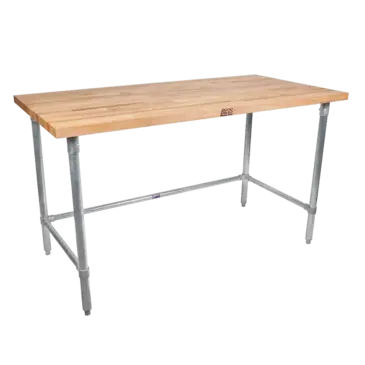 John Boos HNB08 Work Table, Wood Top