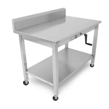 John Boos LT6R5-3072SSW-C Work Table,  63" - 72", Stainless Steel Top