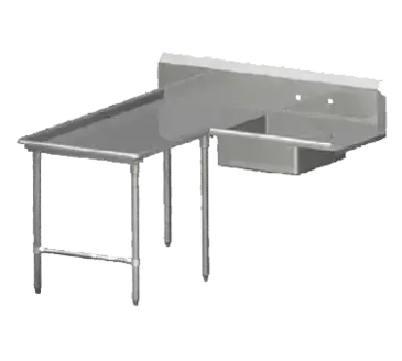 John Boos SDT4-I60108SBK-L Dishtable, Soiled "L" Shaped