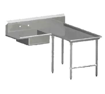 John Boos SDT4-I60108SBK-R Dishtable, Soiled "L" Shaped