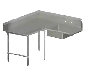 John Boos SDT4-K60108SBK-L Dishtable, Soiled "L" Shaped