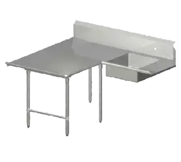 John Boos SDT4-L70108SBK-L Dishtable, Soiled "L" Shaped