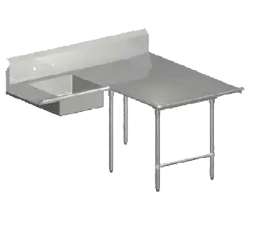 John Boos SDT4-L70108SBK-R Dishtable, Soiled "L" Shaped