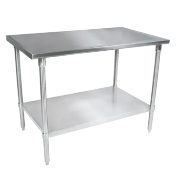 John Boos ST4-24120SSK Work Table, 109" - 120", Stainless Steel Top